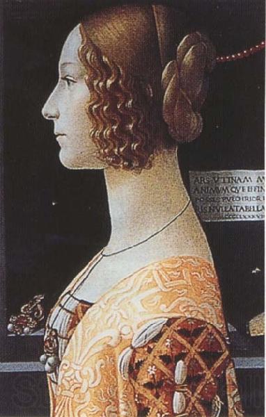 Sandro Botticelli Domenico Ghirlandaio,Portrait of Giovanna Tornabuoni Norge oil painting art